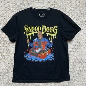 Dogg Supply by Snoop Dogg  T-Shirt Mens Sz M Black Logo Drip Graphic